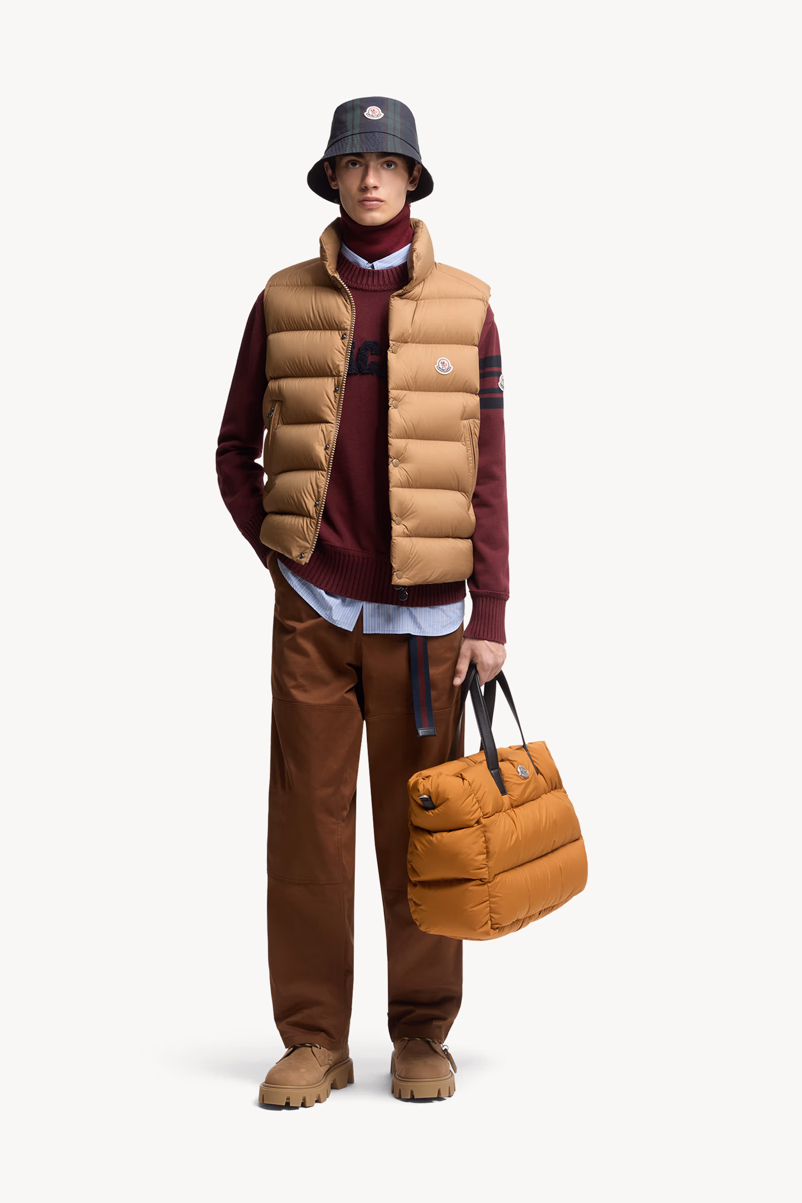 Tibb Down Vest Men Beige Moncler 0